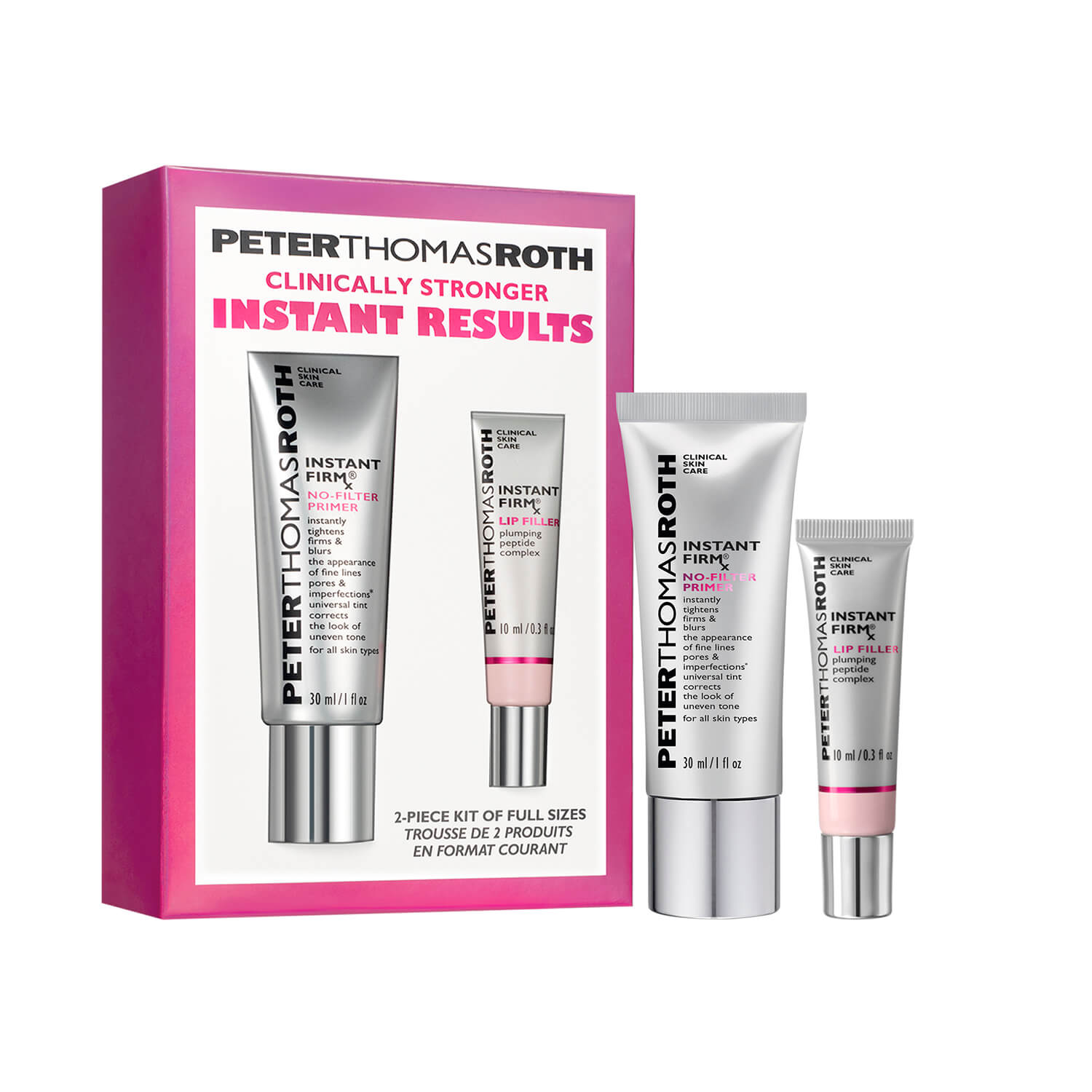 CLINICALLY STRONGER INSTANT RESULTS FULL-SIZE 2-PIECE KIT (SET DE CUIDADO DE LA PIEL)